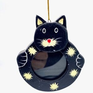 Monkey Business Cat Photo Ornament